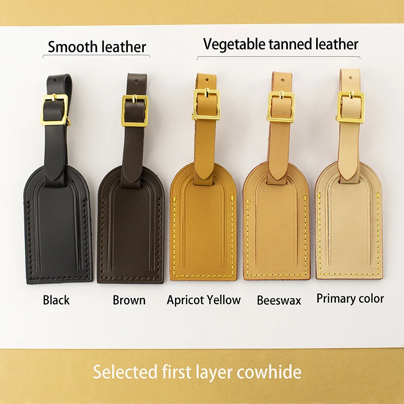 Top Grade Real Vachetta Vegetable Tanned Calfskin Key Bell Leather Cover  Hanging Name Tag Customization Hot Stamp Service - AliExpress