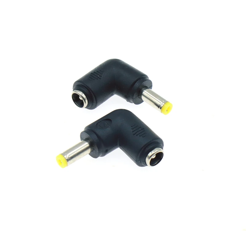 Elbow DC5.5x2.1mm Female to Multiple Male Power Adapter Sizes Description Image.This Product Can Be Found With The Tag Names 2 computer connecting cable, 55x25 55x21 adapter, Adapter 55x17 55x25, Adapter power cable pc elbow