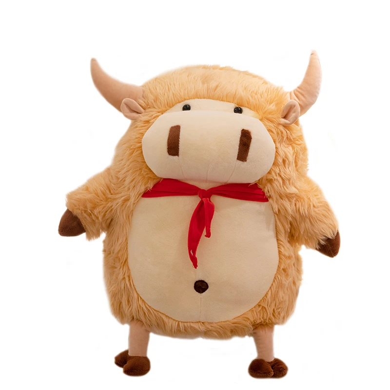 Poupee Drole 30cm Adorable Taureau Demon Betail En Peluche Peluche Grosse Vache Animaux Peluches Pour Bebe Cadeau Poupee En Peluche Pour Collection Aliexpress