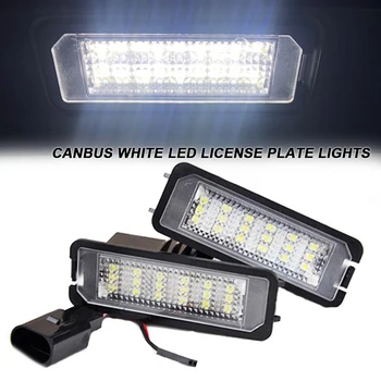

No Error Canbus White LED Number License Plate Lights For VW Scirocco Rabbit Phaeton Passat CC Polo Lupo EOS Beetle Golf 4 5 6 7