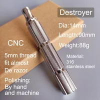 Dscosmetic Destroyer 316L stainless steel safety razor handle 2