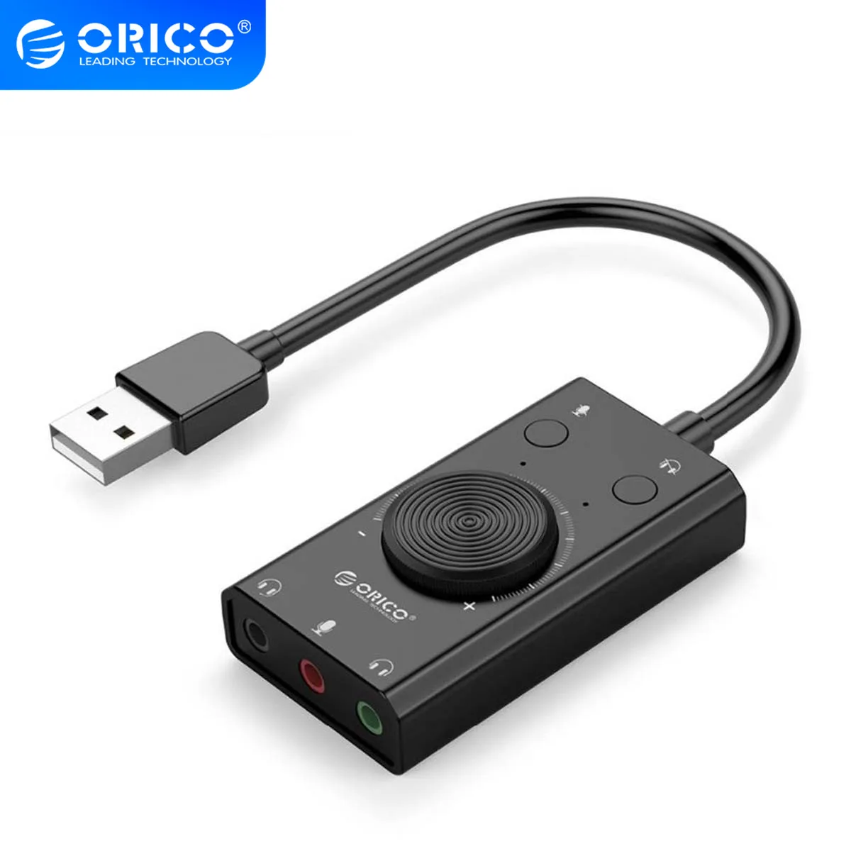 ORICO внешний usb звуковой интерфейс стерео звуковая карта с интерфейсом USB микрофон
