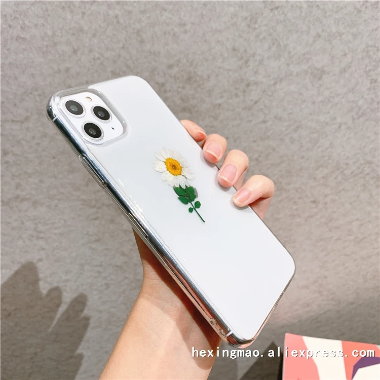 Простые неправильной формы ромашка чехол сверкающий с блестками для iphone 11 11Pro Max 6 6S 7 7 PLus X XS XR задняя крышка блестящий порошок чехол для телефона s
