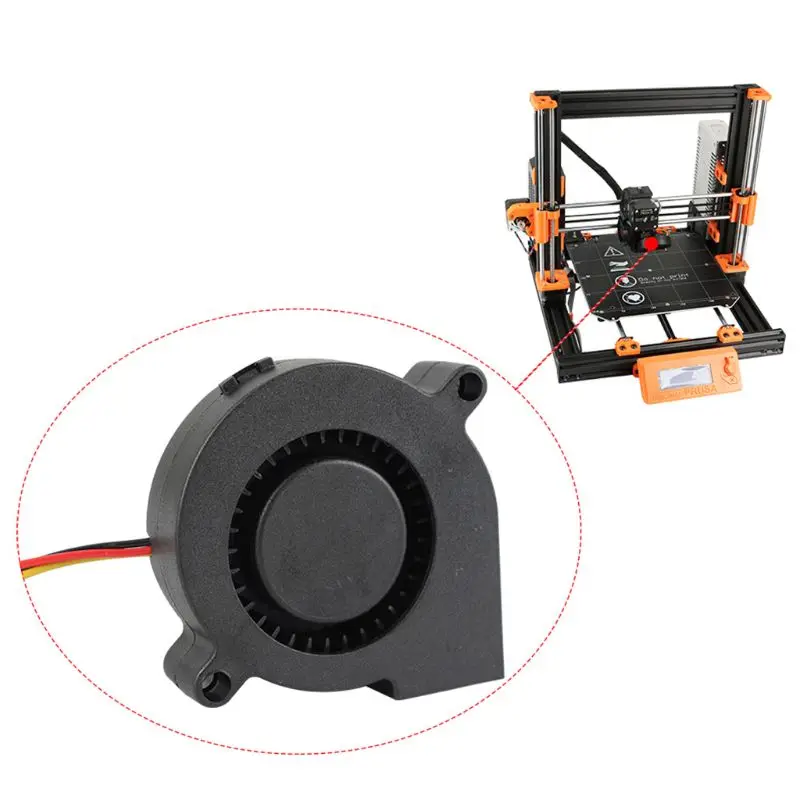 Prusa i3 MK3 части 3d принтера DC 5 В 5015 выдув радиальный Вентилятор охлаждения гидравлический рукав подшипник супер тихий передний вентилятор кулер радиатор