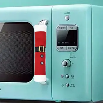 

3Pcs Christmas Refrigerator Door Handle Cloth Protector Dishwasher Gloves Cover