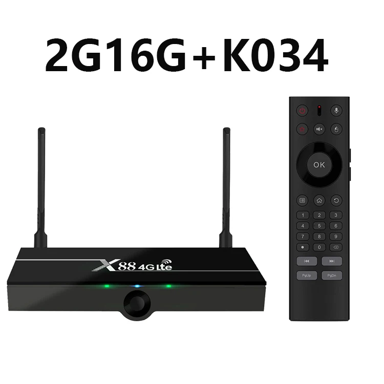 ТВ приставка X88 4G Lte Android 7,1 поддержка 4G Nano SIM карты 2 Гб 16 Гб Rockchip Wifi 4K Google Play Store Youtube телеприставка 4GLte - Цвет: X88 2G16G K034