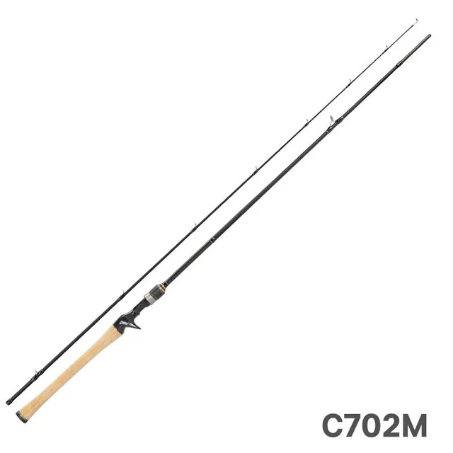 Цвет: желтый TSURINOYA Литье удочка PROFLEX C652ML C702M 1,98 м/2,1 М бас FUJI направляющие кольца аксессуары Углеродные 2 секции стержень - Цвет: Цвет: желтый
