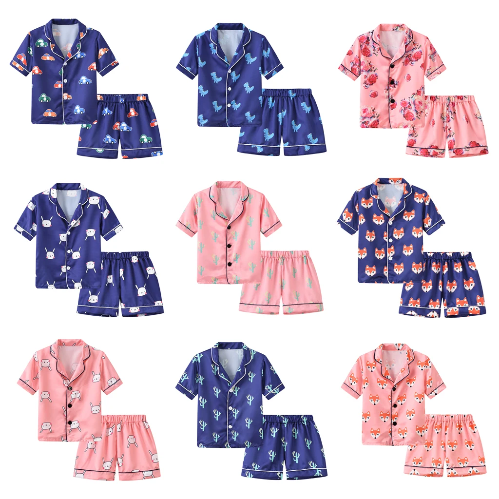 1 6Y Newborn Infant Kids Baby Girls Boys Sleepwear Pajama Sets Cartoon