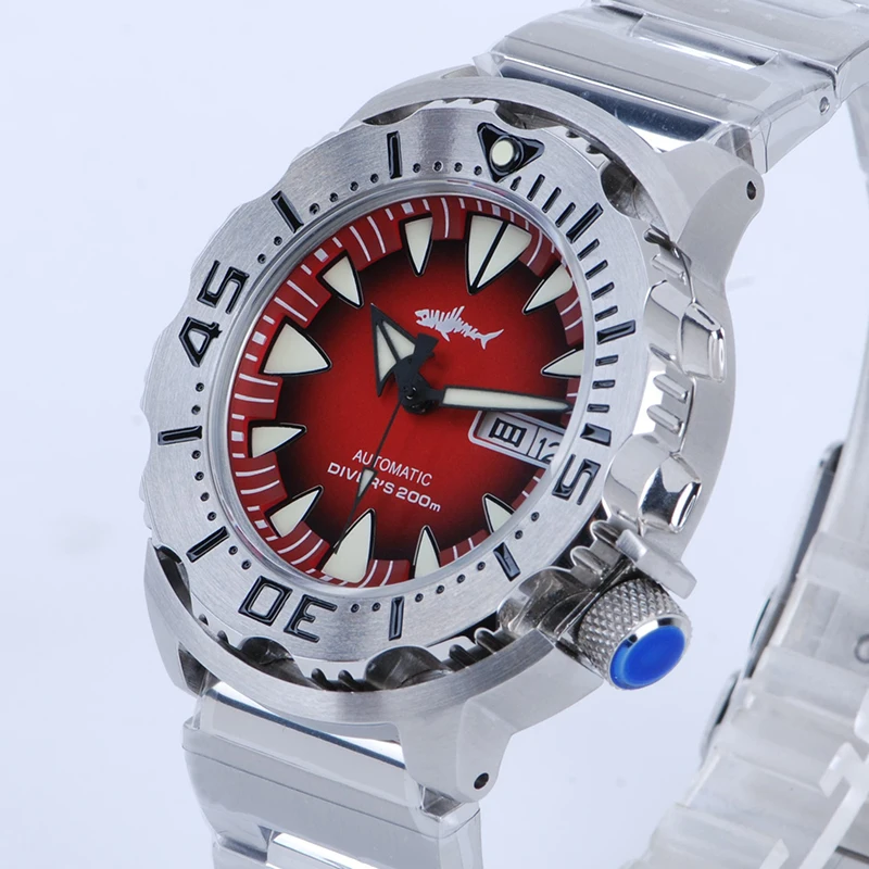 US $178.75 HEIMDALLR Mens Automatic Watch Sharkey Mechanical Watches Sapphire Crystal 200M Waterproof NH36A Movement Diver Watch Men