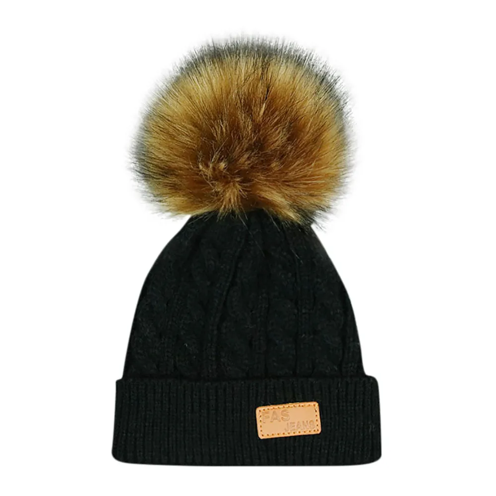 Cute Toddler Kids Girl Boy Baby Infant Winter Warm Crochet Knit Hat Beanie Cap Newborn Baby Cap for Boys Accessories