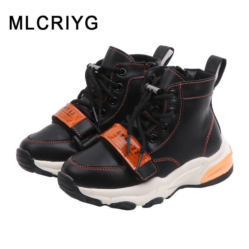 

Winter Kids High Sport Sneakers Children LED Chunky Sneakers Baby Girls Casual Sneakers Boys Brand Running Light Shoes Trainers