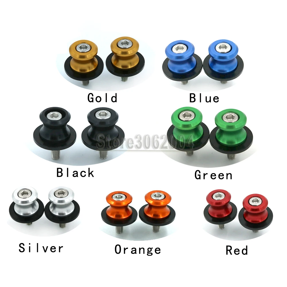 Для YAMAHA MT01 MT10 FZ10 MT09 MT07 Tracer МОТОЦИКЛ маятник Катушки слайдер 6 мм Стенд винты