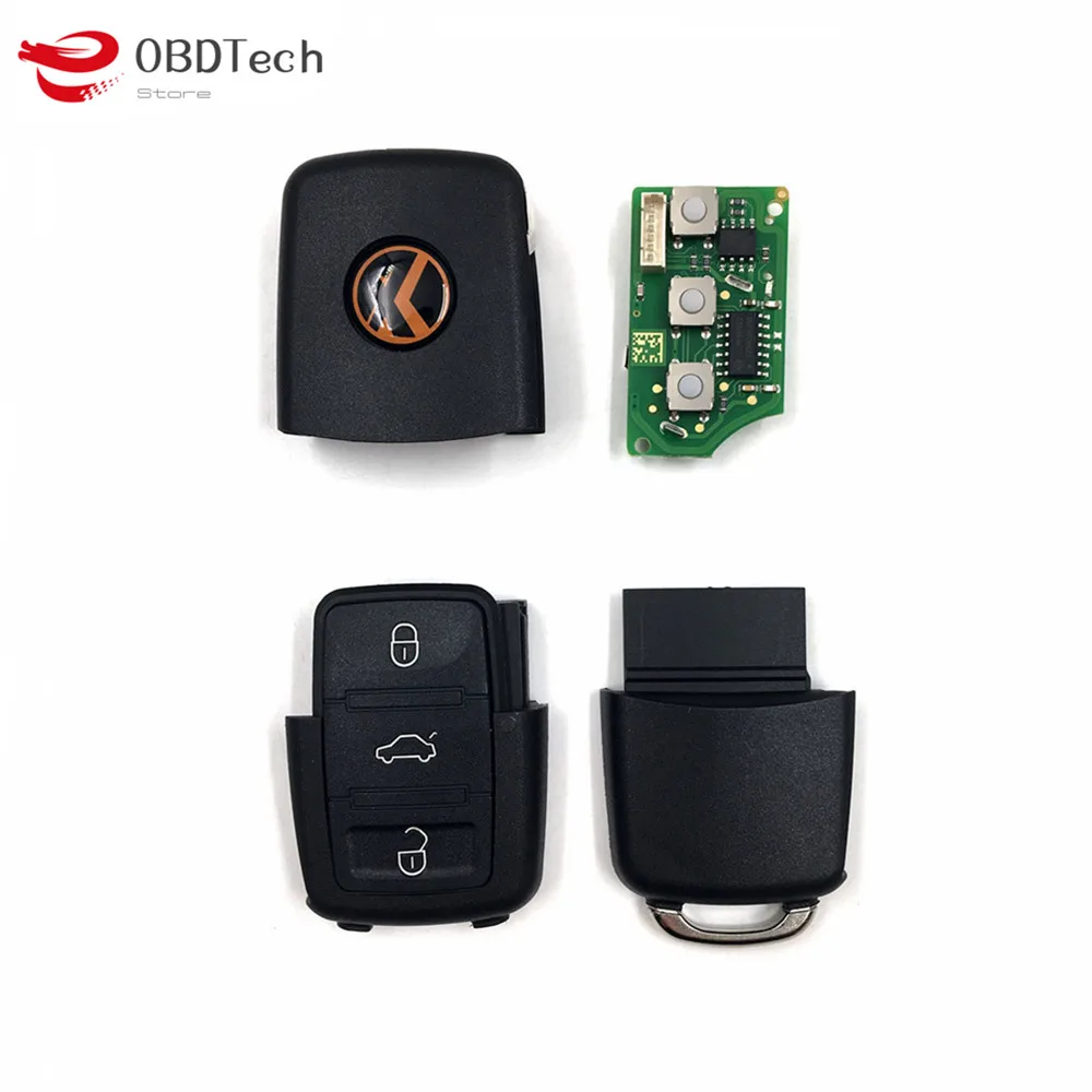 Xhorse VVDI2 провод универсальный пульт дистанционного управления ключ 3 плата кнопок для Фольксваген B5 тип мини пульт дистанционного управления программатор XKB501EN