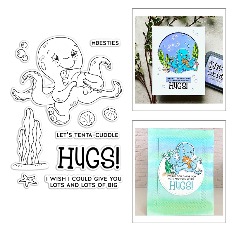 Новинка 2020 штампы для обнимания слов морских звезд животных осьминогов