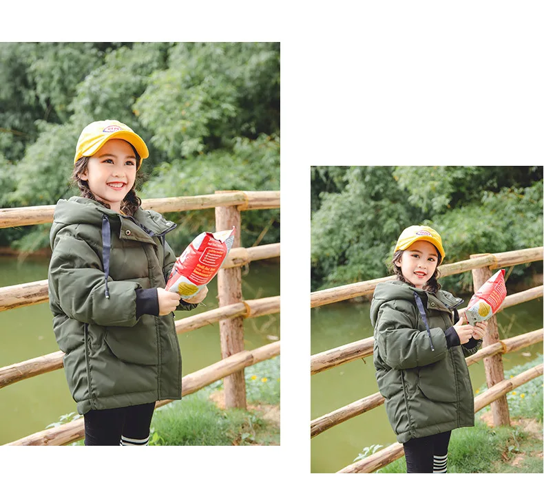 Olekid/ г. Осенне-зимний детский пуховик утепленная куртка с капюшоном для девочек зимнее пальто для мальчиков от 3 до 7 лет детский зимний комбинезон