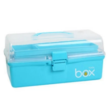 

Multi-Layer Medicine Box Plastic Handle Storage Box Portable Plastic Storage Box Stationery Storage Box