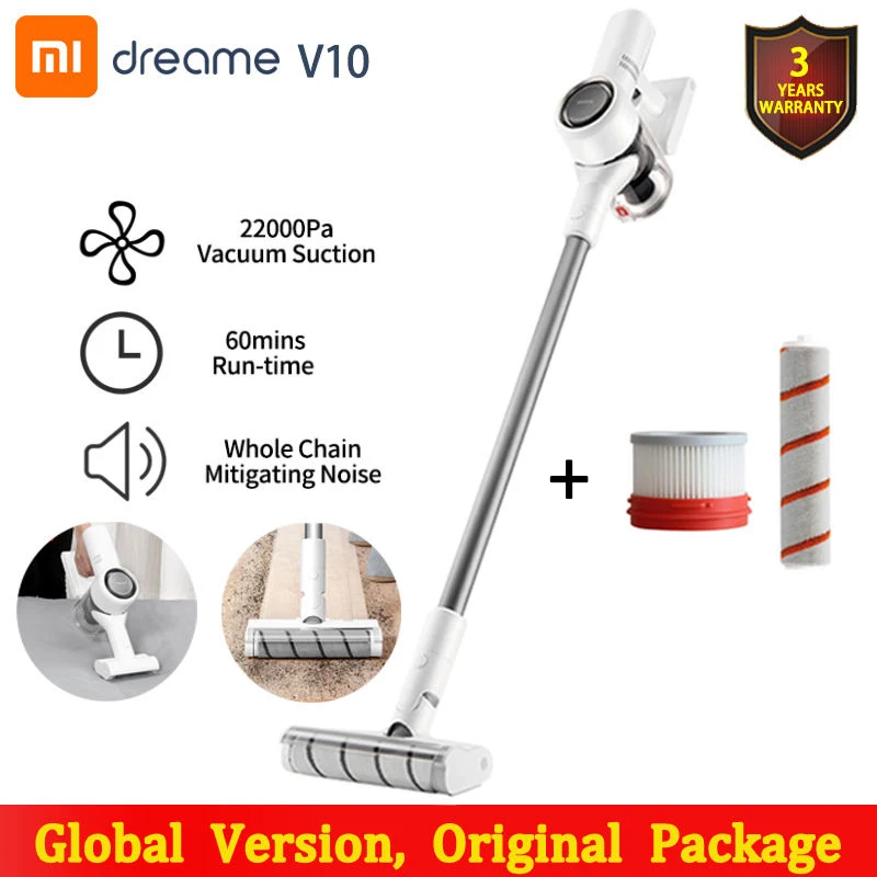 Global Version Dreame V10 Vacuum Cleaner Handheld Portable Wireless Vacuum Cleaner Upgrade from Dreame V9 V9P 22kpa Suction