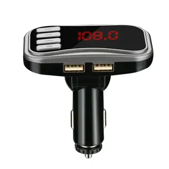 

Bluetooth Wireless Car Mp3 Player Kit Handsfree Car FM Transmitter AD2P Dual USB Charger LCD Screen Car FM Modulator