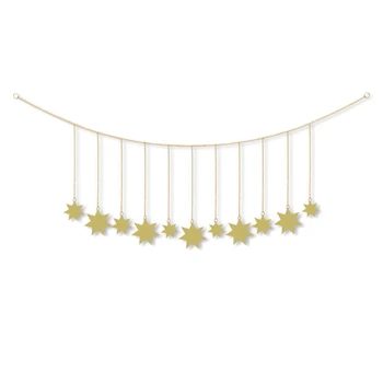 

Metal Star Wall Decoration Pendant Bedroom Bedside TV Background Wall Decoration Pendant