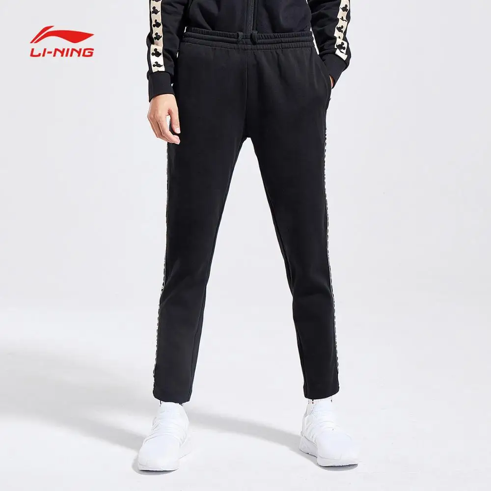 Li-Ning женские BAD FIVE баскетбольные спортивные брюки стандартные 82% хлопок 18% полиэстер подкладка спортивные брюки AKLN692 COND18