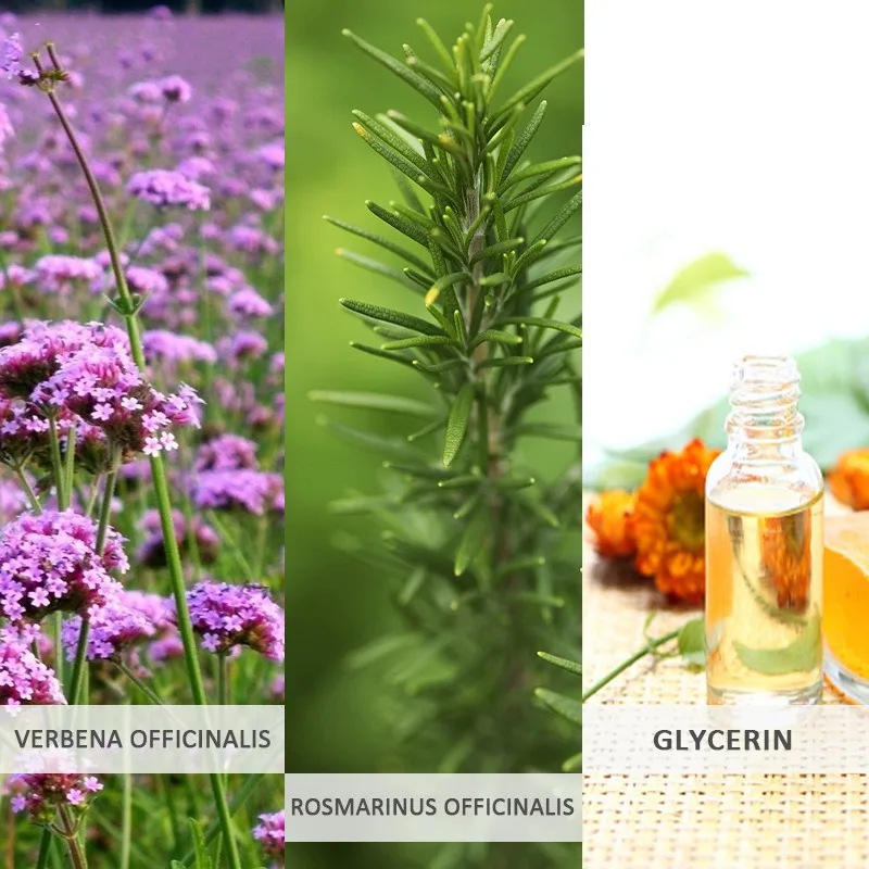 Натуральная Сыворотка для лица Verbena Rosemary осветляющая и увлажняющая тонкие поры нежная и гладкая кожа pro