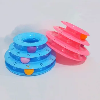 

Cat Toy Game Mouse Kitten Interactive Cat Toy Funny Cat Toy Ball Cat Tower Cat Supplies Cat Turntable Toy Three Layers