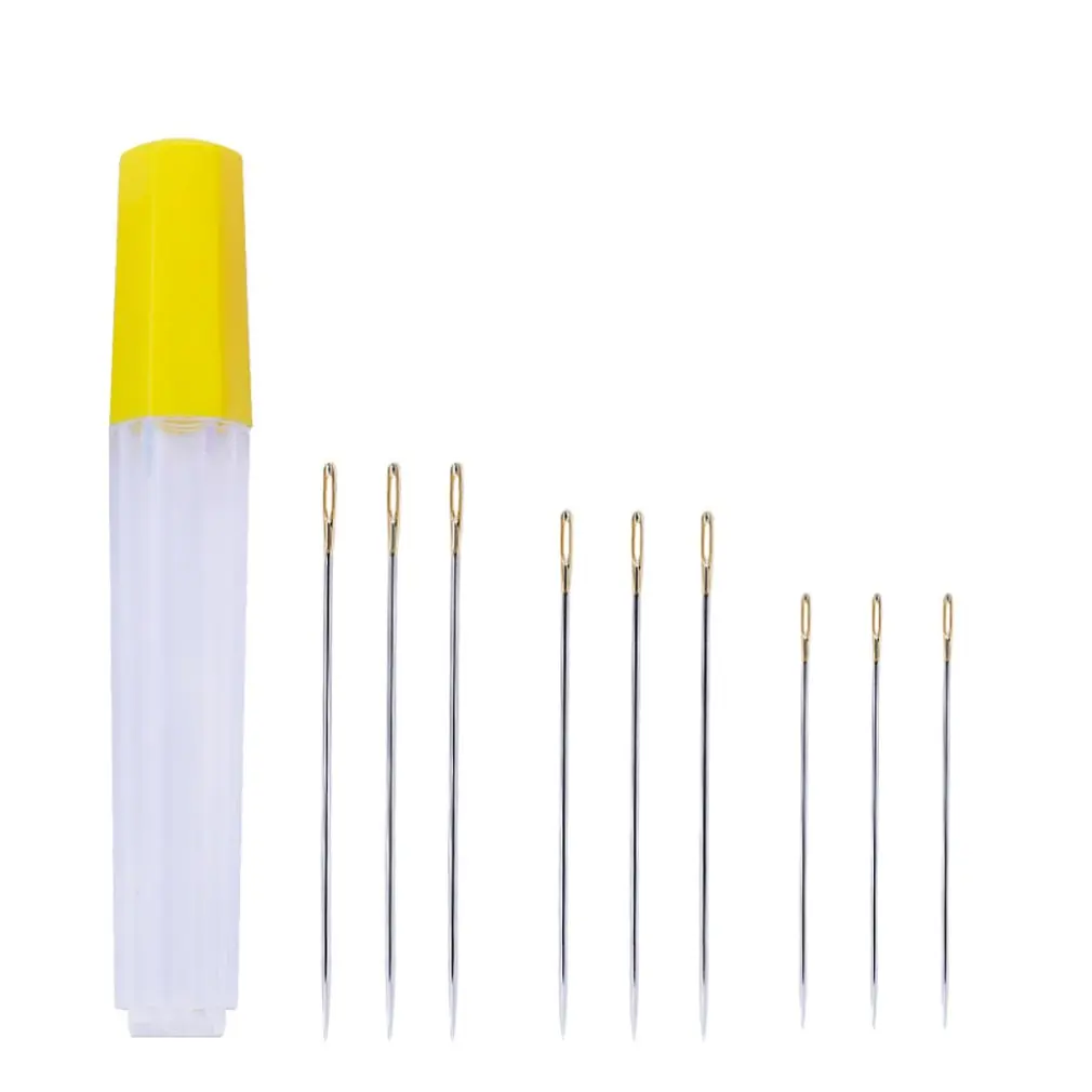 C01-006-00015 Metal Hollow Single Pointed Knitting Needle Sweater Staight Needle Weave Craft Yarn Stitches - Цвет: 3pcs