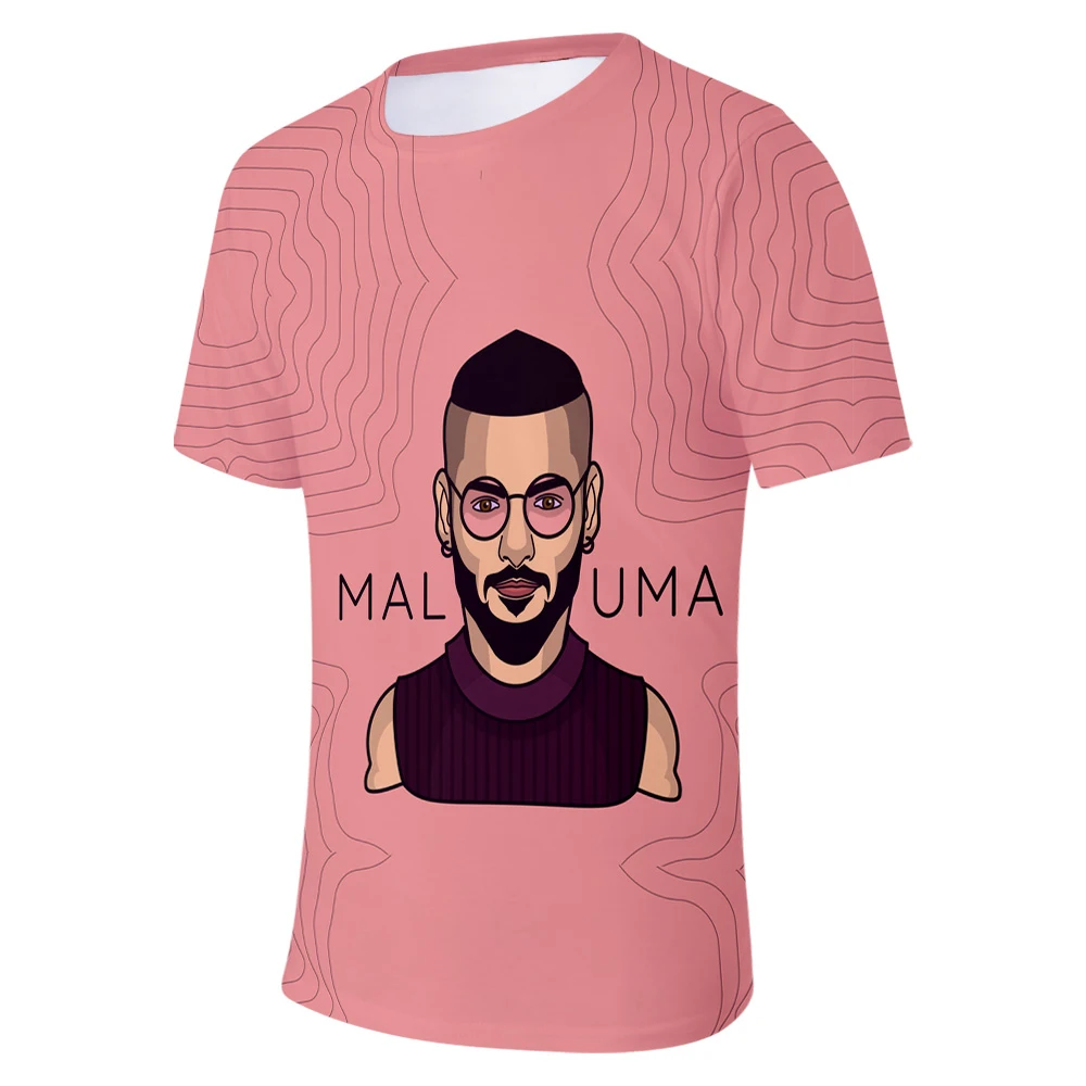 Удобные мужские и женские футболки Maluma для мальчиков и девочек, популярная красивая футболка, 3D футболка, 3D футболки, летняя повседневная модная подходящая футболка