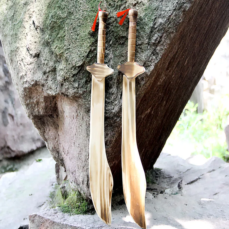 

Scenic Area Hot Selling CHILDREN'S Toy Wooden Carbonated Machete Wood Machete Wood Sword Weapon Solid Wood Hand-made