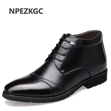 NPEZKGC/Новинка; мужские кожаные зимние ботинки ручной работы; высококачественные теплые зимние мужские ботинки; мужские ботильоны в деловом стиле