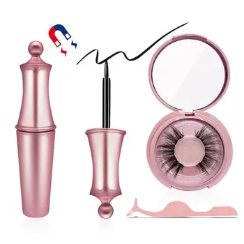

3D Magnetic Eyelashes with 3 Magnets Magnetic Lashes Natural Long False Eyelashes Magnet Eyelash Extension Makeup Tools dropship