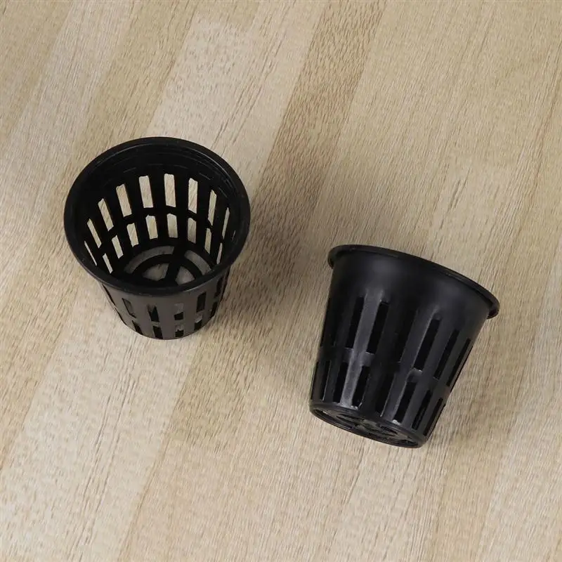 40PCS Plant Pots Soilless Culture Planting Net Cup Hydroponic Plastic Mesh Basin Plant Container Succulent Plant Cactus Pot