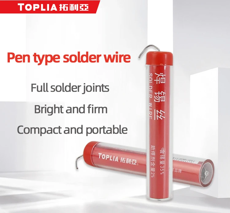 TOPLIA Electric Soldering Iron With Rosin Core Welding Wire Type Portable Highlight Tin Pen 1.0mm*14g auto dimming welding helmet