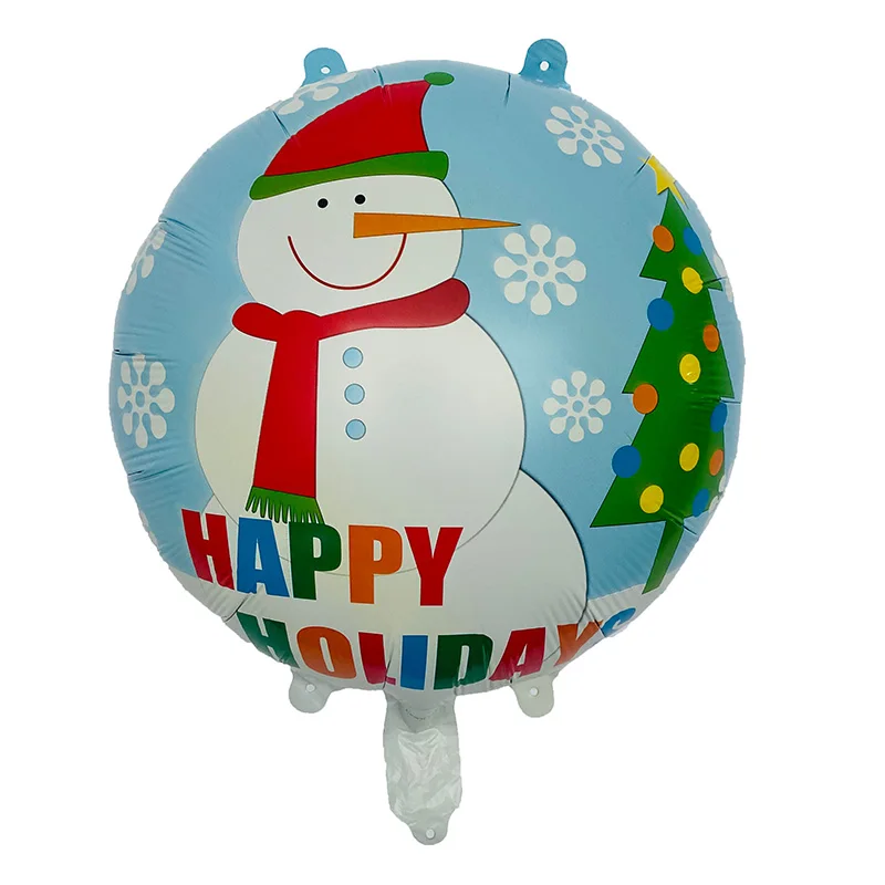 50 шт. размером 45*45 см, с изображениями Санта-Клауса и снеговика Рождественская елка пингвин Алюминий воздушный шар Globos Рождество вечерние украшения для детских игрушек воздушные шары с гелием