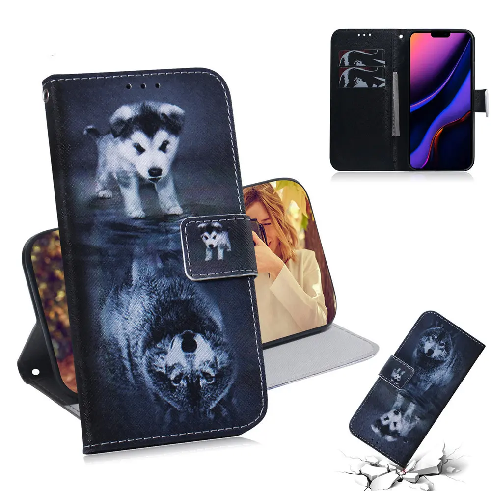 Чехол-книжка с откидной крышкой для телефона huawei P30 Pro mate 20 Nova 3 3i 4 5i P20 Lite P Smart Z Honor 10 Lite Shell с роскошной росписью - Цвет: ZH9