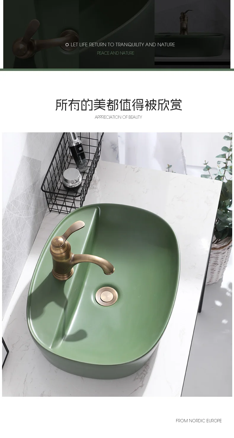 Modern Green Washbasin Bathroom Art Ceramic Sinks Hand Painted Porcelain Sinks Modern Art Lighting Ceramic Sink Bathroom Sinks Aliexpress