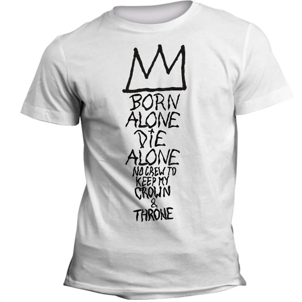 T-Shirt Uomo Donna Jean-Michel Basquiat Warhol K.H. Writer Street Art 001 Cotton Tee Shirt Loose Size |