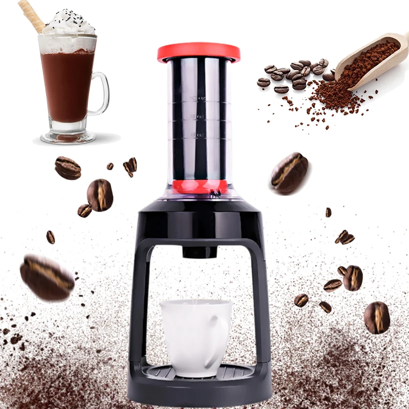 

Coffee Maker Handheld Mocha Espresso Percolator Maker ABS Hand Pressure DIY Grinding Beans Office Drip Coffee Maker Machine