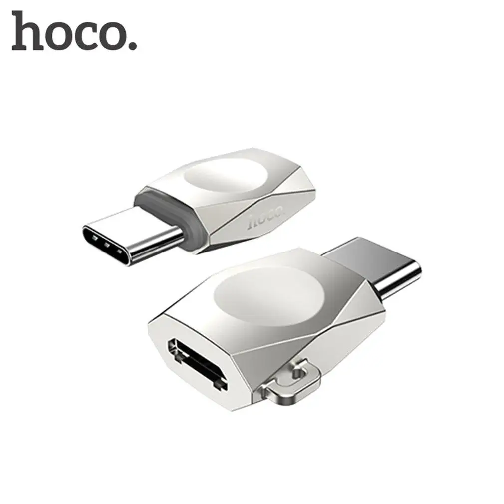 HOCO UA8 маленький размер Micro USB для type-C адаптер конвертер «Папа-мама» LN