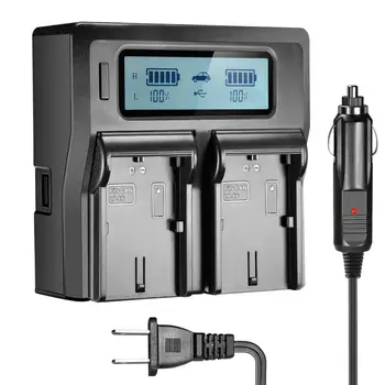 

LP-E6 LP-E6N LCD Dual Channel Digital Camera Battery Charger for Canon EOS 5DII 5DIII 5DS 5DSR 6D 7DII 60D 80D 70D