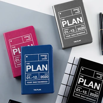 

A4/A7 Notebook DIY Daily Weekly Annual Planner Notebooks Plan 2020 Organizer Office Schedule School Stationery Supplies