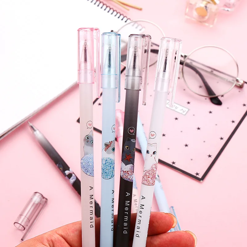 

14Pcs/Set Kawaii Cat Magic Gel Pen Erasable Washable Handle Erasable Pen Refill 0.5mm Rod for School Office Writing Supplies