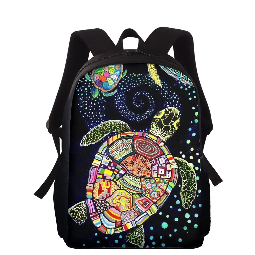 

Ocean Turtle Print Backpacks For Children Sea Creatures Unique Primary Elementary Kids School Bagpacks 3D Boys Girls Rucksack