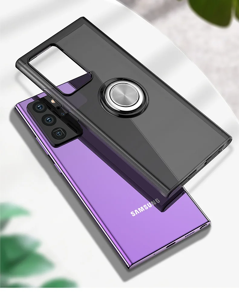 透明指环手机壳三星note20Pro保护套