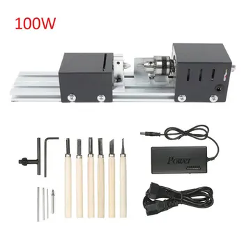 

Shrinkable Heat Shrink Tube Mini Lathe Beads Wood Machine Diy Lathe Standard Set With Wood Carving Cutter Lathe