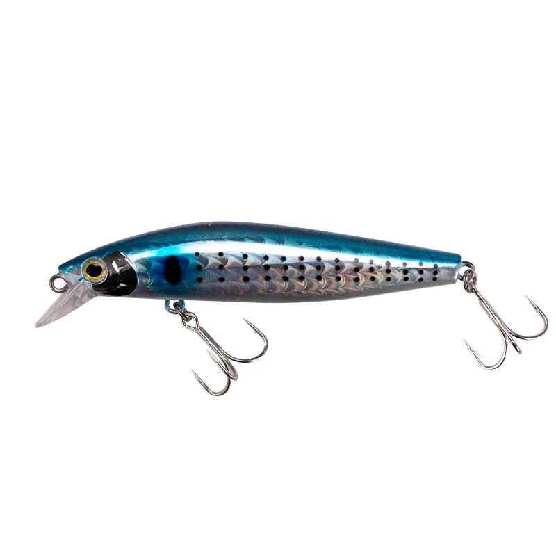 New LURESTAR S80 Sinking Minnow Fishing Lure 10g 80mm Long Casting Saltwater Freshwater Artificate Bait Lure With Hooks For Bass