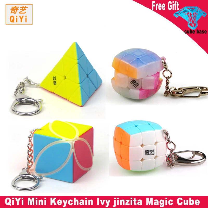 Details about   QIYI Keychain Mini Gear Magic Cube 3x3 Cubing Speed Puzzle Cube Toys Kids 