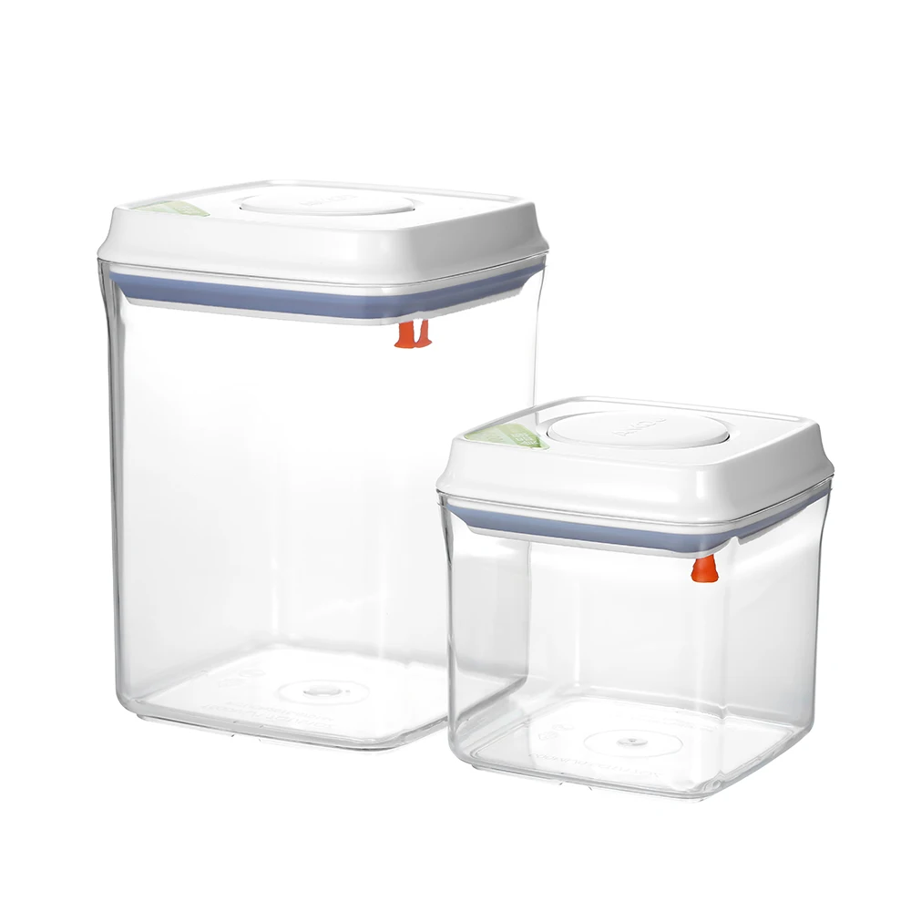 ANKOU 1.5L+ 0.7L 2 шт. коробка для хранения еды Детские кнопочные круглые контейнеры с вешалкой BPA бесплатно влагостойкий Штабелируемый