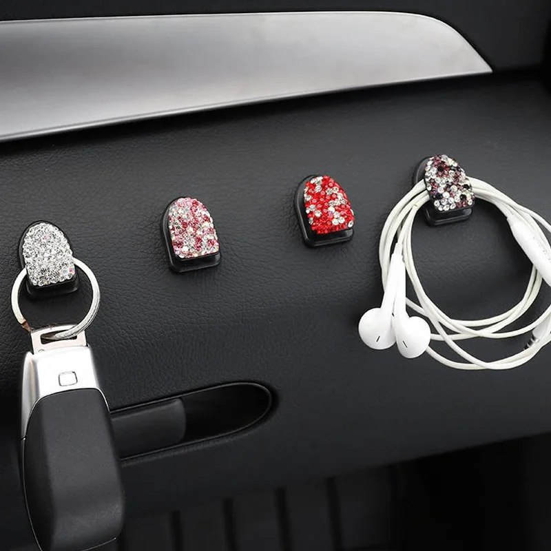Creative-Mini-Bling-Car-Hooks-Crystal-Rhinestone-Car-Mounted-Hooks-For-Groceries-Bag-Home-Wall-Decorations-1