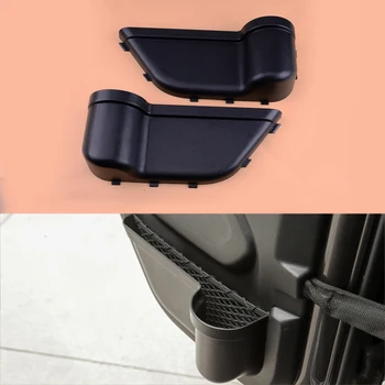 

2pcs Rear Door Pockets Organizer Box Storage Net Holder ABS Black fit for Jeep Wrangler JL 2018 2019 2020
